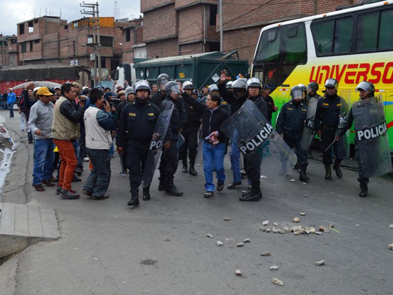La Oroya: Pasajero recibe un disparo en medio de enfrentamientos y muere