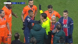 Neymar y Mbappé piden que expulsen al cuarto árbitro luego que insulte a un miembro del Istanbul | VIDEO