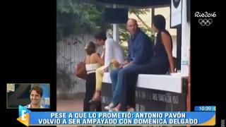 Antonio Pavón fue captado besando una vez más a Doménica Delgado [VIDEO]