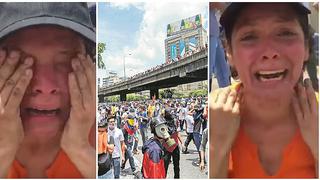 Venezuela: el llanto amargo de esta mujer tras marcha te romperá el corazón (VIDEO)
