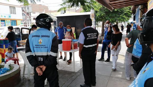Intervienen a extranjeros durante pollada en vía pública en Callao (Foto difusión)