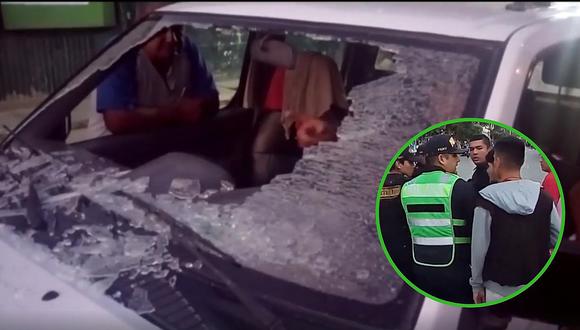Ambulantes extranjeros se enfrentan a policía y serenazgo causando destrozos (VIDEO)