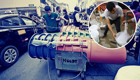 Corte de agua en Lima: Comerciantes arrasan con venta de baldes y cilindros