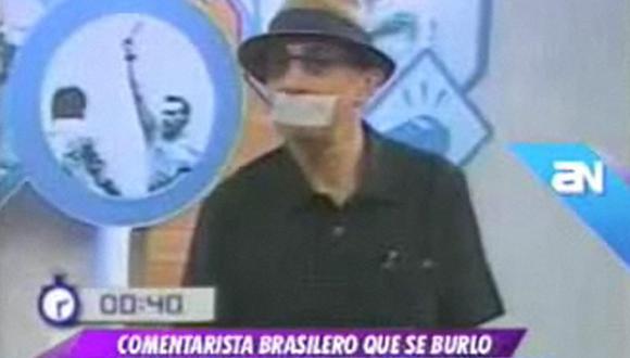 'Cachito' le tapó la boca a periodista brasileño que se burló de él
