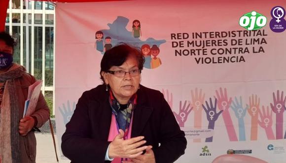 Angélica Agüero, presidenta de la Red de Mujeres de Lima Norte.