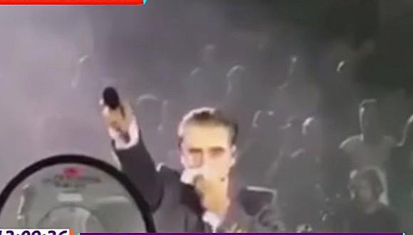 ​Alejandro Fernández subió ebrio al escenario y estuvo a punto de vomitar en pleno show (VIDEO)