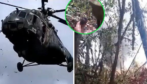 ​Facebook: difunden video de caída de helicóptero en Amazonas que dejó dos muertos