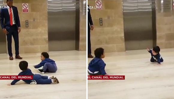Bebés de Pedro Gallese y Carlos Cáceda enternecen durante concentracion (VIDEO)