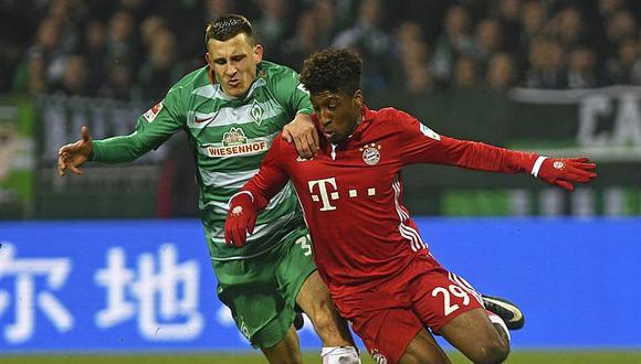 Bundesliga: Bayern vence 2-1 al Bremen y Leipzig se impone al Hoffenheim 