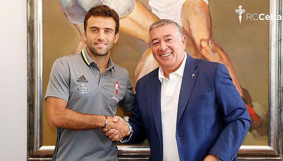 El Celta hace oficial el fichaje del italiano Giuseppe Rossi 