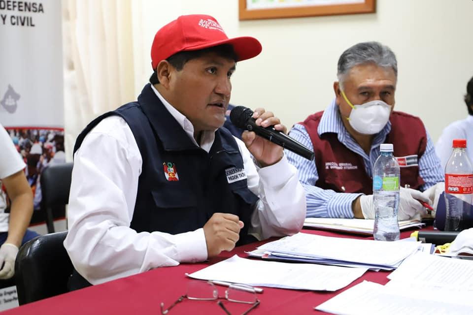 El gobernador de Tacna, Juan Tonconi, informó que el cuadro del segundo afectado con COVID-19 es grave. (Foto: Gobierno Regional de Tacna)