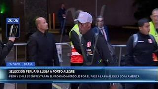 Perú vs. Chile: "Blanquirroja" llegó a Porto Alegre para jugar semifinal de Copa América | VIDEO 
