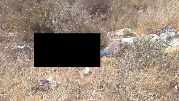 Arequipa: Joven mujer es hallada muerta a un costado de una vía en Cayma (Foto: PNP)