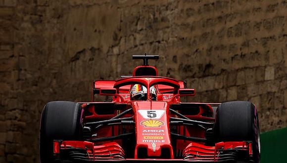 ​Fórmula 1: Sebastian Vettel (Ferrari) sale primero en el GP de Azerbaiyán