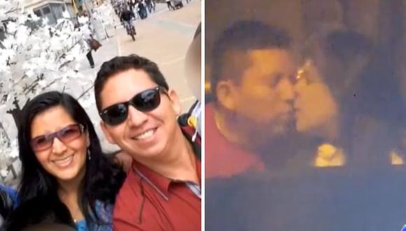 Giuliana Rengifo fue ampayada besando al notario Paul Pineda, quien lleva casado más de 20 años. (Foto: Instagram / captura ATV)