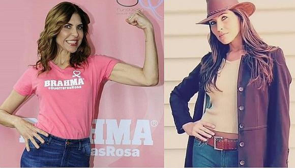 Lorena Meritano muestras sus senos con implantes y tatuajes tras el cáncer de mama 