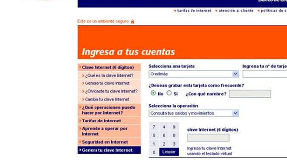 ¡Alerta! Clonan página web del Banco de Crédito del Perú para estafar 