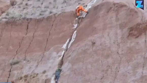 Niño cae por roca de 100 metros y su rescate terminó así