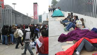 Perú vs. Argentina: Acampan y hasta se pelean por entradas en Estadio Nacional [FOTOS]