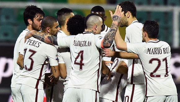 Italia: Roma gana 0-3 en Palermo y escolta otra vez a la Juventus