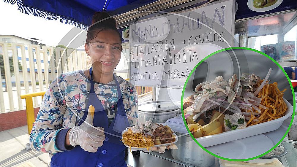 Referéndum 2018: Señora ofrece menú chihuán (FOTOS Y VIDEOS)