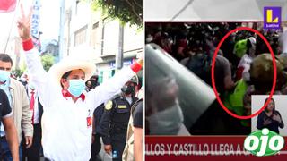 Pedro Castillo: Policía motorizada sufre accidente mientras cuidaban su llegada a Gamarra | VIDEO
