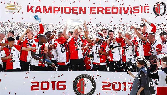 Holanda: Feyenoord del peruano Renato Tapia obtiene título de campeón