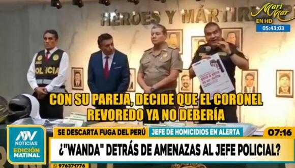 "Wanda" estaría detrás del plan de asesinato en contra del coronel Víctor Revoredo. Foto: ATV