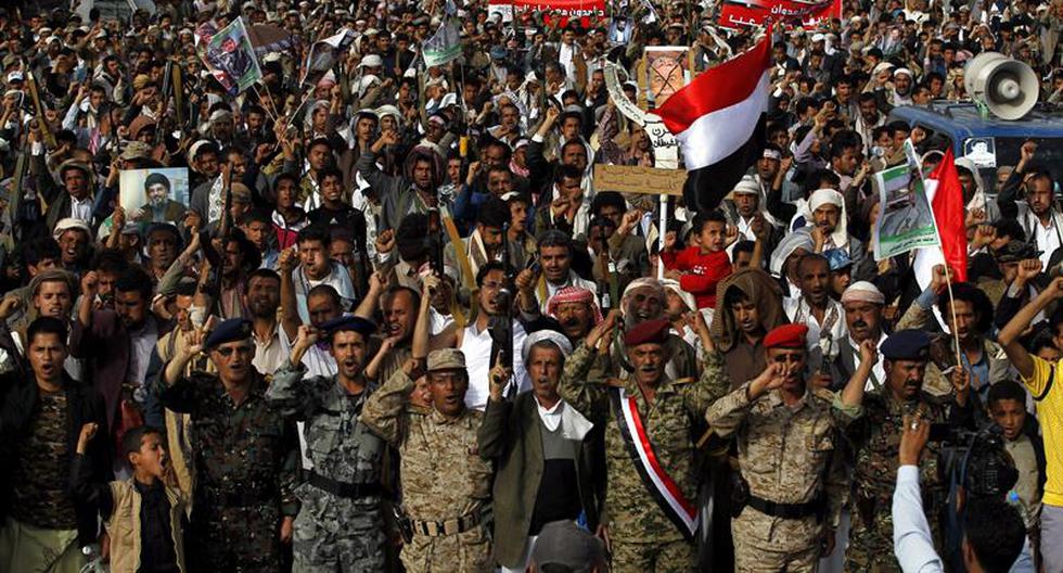 Población de Yemen protesta contra ataques de aliados de Estados Unidos