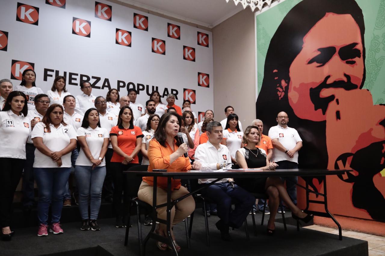 Martha Chávez explica por qué Keiko Fujimori no acompaña a sus candidatos al Congreso | Fotos: Ángela Ponce