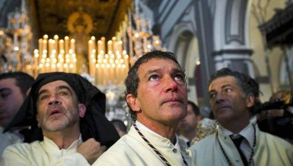 Antonio Banderas celebra Domingo de Ramos en España