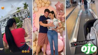 Maricarmen Marín y Sebastián Martins viajan por primera vez con su bebita Micaela: “un descansito” 