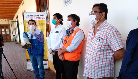 El gerente regional de Salud de La Libertad, Constantino Vila, y su equipo de trabajo enfrentan el avance del coronavirus. (Foto: Geresa La Libertad)