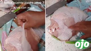 Mujer denuncia a supermercado por venderle pavo lleno de agua: “Cómo estafan” 