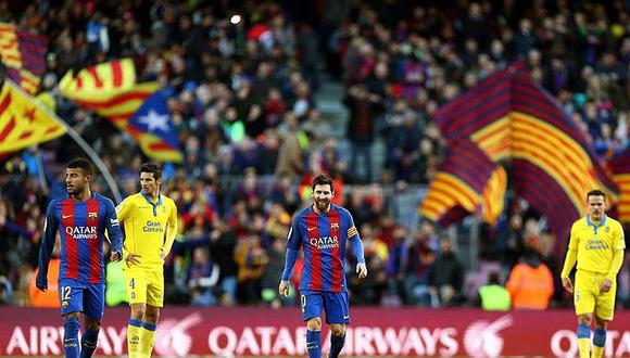 Barcelona con un Lionel Messi siempre colosal golea 5-0 a Las Palmas 