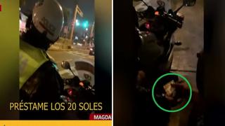 Graban a policía de tránsito recibiendo coima de 20 soles en Magdalena│VIDEO