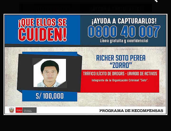 ​Programa de recompensas: captura a cabecilla de mafia que abastecía droga a cartel mexicano