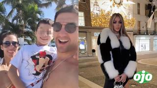 Sheyla Rojas recibió el 2023 en Inglaterra, mientras su hijo viajó a Miami con Antonio Pavón | VIDEO