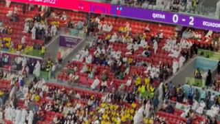 Asientos vacíos: hinchas de Qatar abandonan Al Bayt tras derrota parcial ante Ecuador en el Mundial