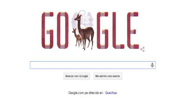 Fiestas Patrias: Google dedica un doodle al Perú 