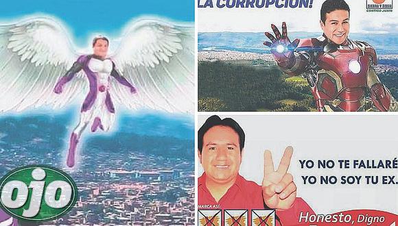 Campaña política en Perú da risa con candidatos que se creen superhéroes y hasta enviados por Dios