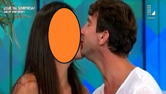 ¡Uy Sheyla Rojas! Antonio Pavón se dio tierno beso en pleno programa con...(VIDEO)