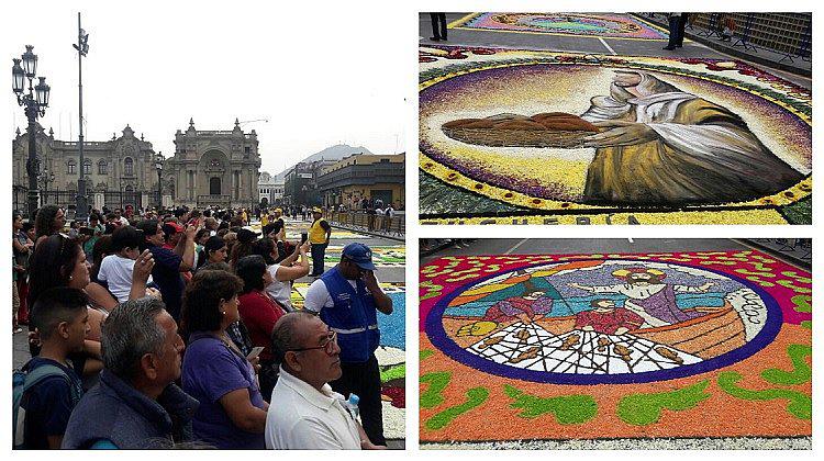 ​Semana Santa: alfombras florales reciben a fieles en la Plaza Mayor de Lima (FOTOS)