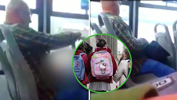 Escolar denuncia y graba a hombre realizando acto obsceno en bus en Los Olivos (VIDEO)