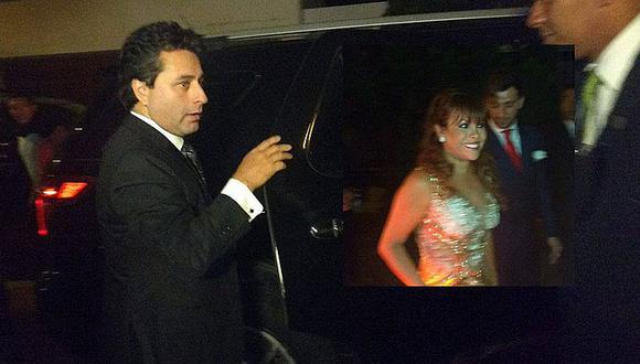 Magaly Medina y Alfredo Zambrano llegan por separado a boda de Karen Schwarz [VIDEO]  