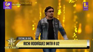 Richi Rodríguez, imitador de Robert Plant, regresó a “Yo Soy 10 Años”, pero esta vez como Bono de U2