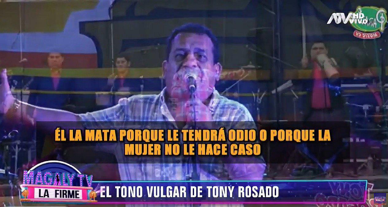 ​Tony Rosado justifica canciones contra la mujer: "Si el hombre mata es porque no le hacen caso"│VÍDEO