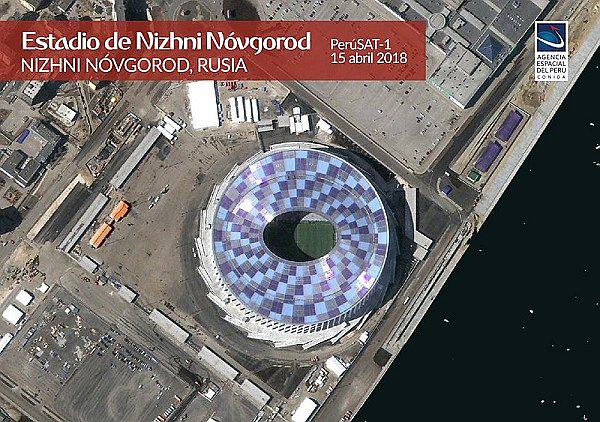 Satélite peruano captura imágenes de los estadios donde se jugará el Mundial Rusia 2018