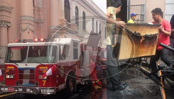 Cercado de Lima: así quedó restaurante cercano a convento Santo Domingo tras incendio (VIDEO)