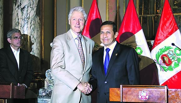 Bill Clinton elogia a Ollanta Humala